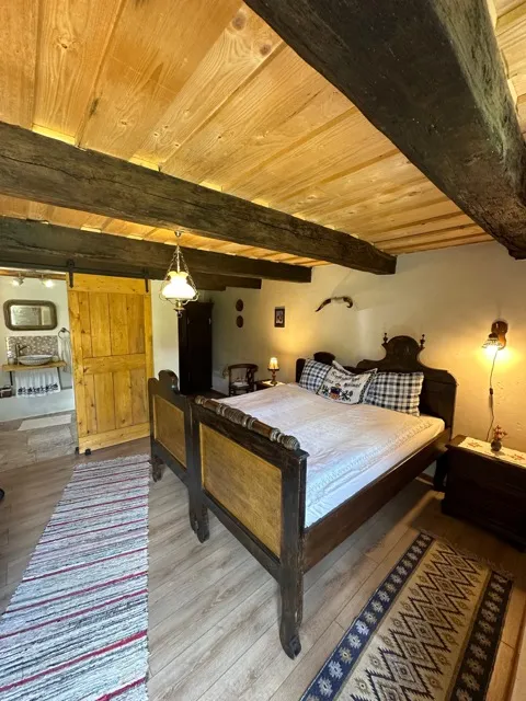 The Stable room from another angle showing rustic timber details
